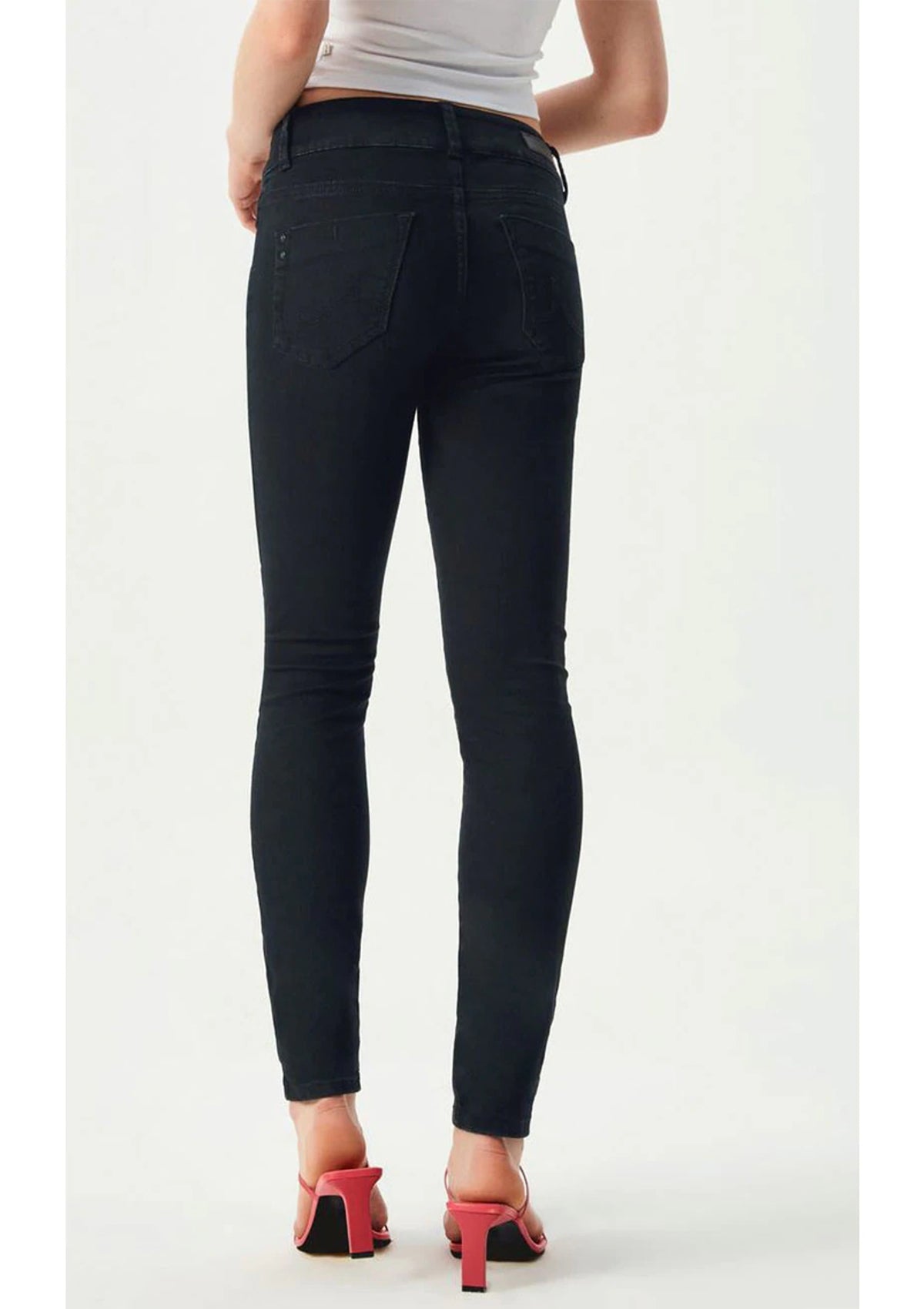 Molly Black Low Rise Slim