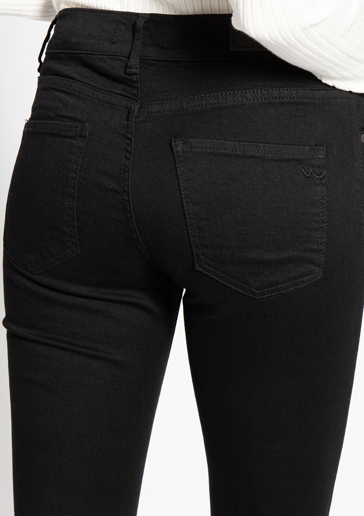 Lonia Black Mid Rise Skinny